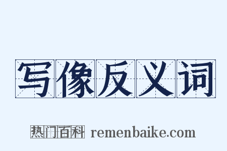写像反义词是什么意思的图片